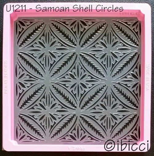 ibicci Samoan Shells Circles Cookie stencil - Full